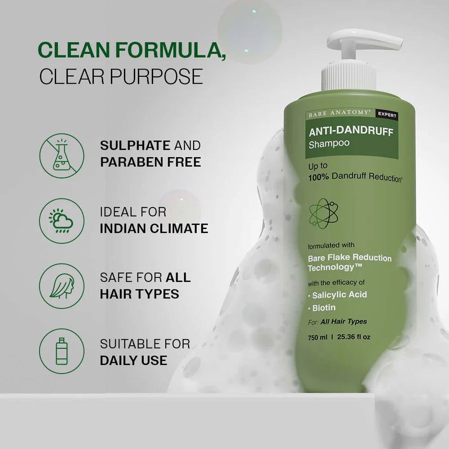 Anti Dandruff Shampoo with Salicylic Acid & Biotin -250Ml