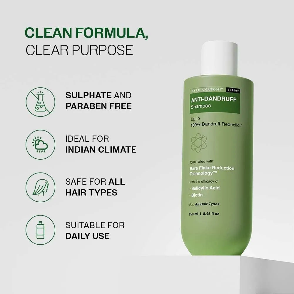 Pack Of 2 Bare Anatomy Anti-Dandruff Shampoo