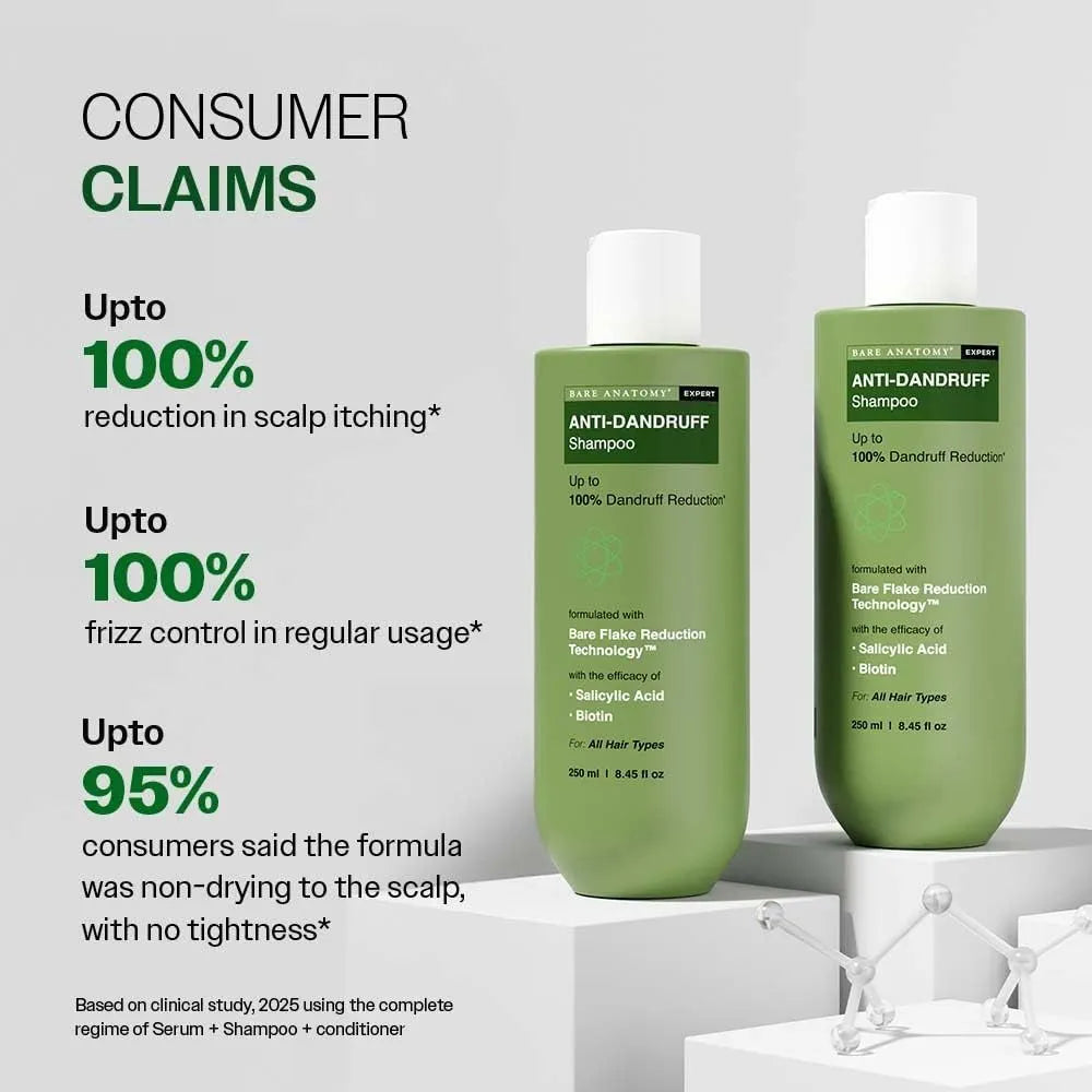 Pack Of 2 Bare Anatomy Anti-Dandruff Shampoo